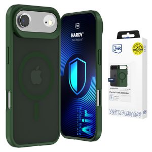 Kouřové pouzdro s MagSafe pro Apple iPhone Air – 3mk HARDY® Hazy MagCase™ Green