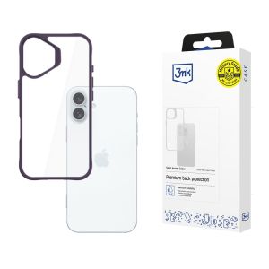 Pouzdro na Apple iPhone 16 Plus - 3mk Satin Armor Case+ Purple