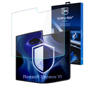 Matná ochranná fólie na displej navigace pro Renault Espace VI 2023- – 3mk TechWrap Matte™ Center Display