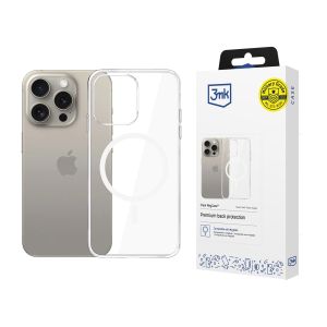 Pouzdro na Apple iPhone 15 Pro - 3mk Clear MagCase