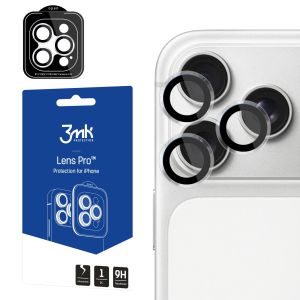 Temperované sklo na objektiv fotoaparátu pro Apple iPhone 17 Pro/ iPhone 17 Pro Max - 3mk Lens Protection Pro Black