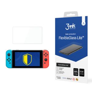 Nerozbitné hybridní sklo na Nintendo Switch - 3mk FlexibleGlass Lite