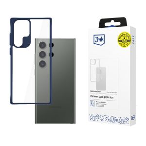 Pouzdro na Samsung Galaxy S24 Ultra - 3mk Satin Armor Case+ Modré