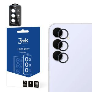 Temperované sklo na objektiv fotoaparátu pro Samsung Galaxy S25 FE - 3mk Lens Protection Pro Black