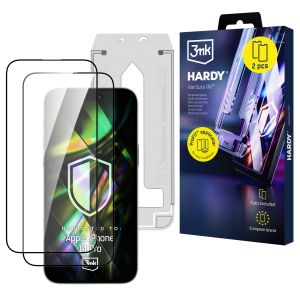 2x Ochranné tvrzené sklo s aplikátorem pro Apple iPhone 14 Pro - 3mk Hardy Hardura 9H