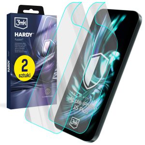 2x Hybridní sklo na Apple iPhone 15 Plus - 3mk HARDY® Fusion™
