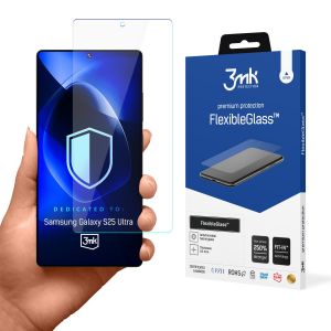 Hybridní nerozbitné sklo na Samsung Galaxy S25 Ultra - 3mk FlexibleGlass™