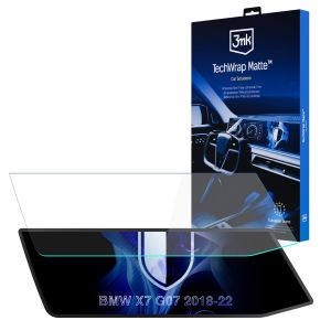 Matná ochranná fólie na displej navigace pro BMW X7 G07 2018-22 – 3mk TechWrap Matte™ Center Display