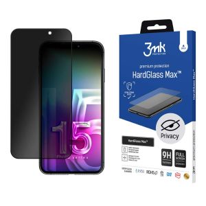 Sklo na ochranu soukromí pro Apple iPhone 15 Pro Max - 3mk HardGlass Max Privacy