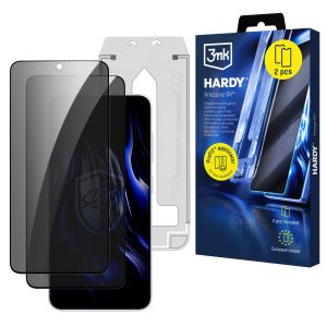 2× Ochranné sklo na soukromí s aplikátorem pro Samsung Galaxy S25 FE – 3mk HARDY® Privzone 9H™