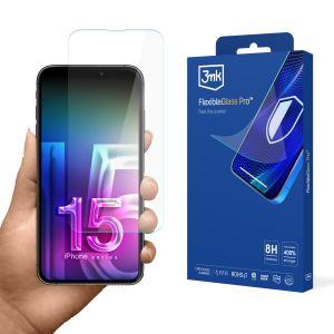 Nedrtící sklo na Apple iPhone 15 - 3mk FlexibleGlass Pro