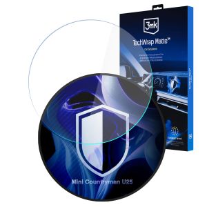 Matná ochranná fólie na displej navigace pro Mini Countryman U25 2025 – 3mk TechWrap Matte™ Center Display