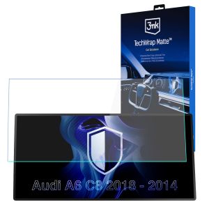 Matná ochranná fólie na displej navigace pro AUDI A6 C8 2018-24 – 3mk TechWrap Matte™ Center Display