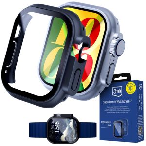 Pouzdro se tvrzeným sklem na Apple Watch Ultra/ Ultra 2/ Ultra 3 - 3mk Satin Armor WatchCase+™ Black