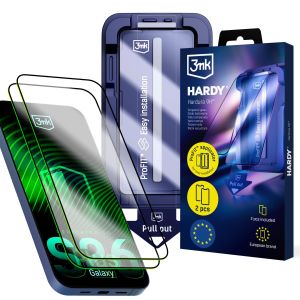 2x Temperované sklo s aplikátorem na Samsung Galaxy S26+ - 3mk HARDY® Hardura 9H™
