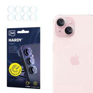 Sklo na objektiv fotoaparátu pro Apple iPhone 15 - 3mk HARDY® Fusion Lens Protection™
