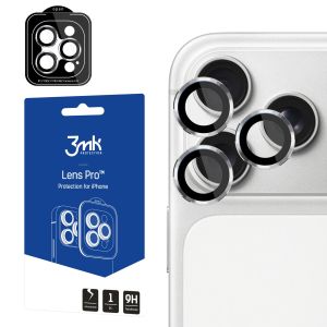 Temperované sklo na objektiv fotoaparátu pro Apple iPhone 17 Pro/ iPhone 17 Pro Max - 3mk Lens Protection Pro Black