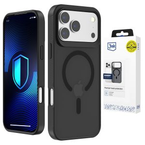 Polykarbonátové pouzdro s MagSafe pro Apple iPhone 17 Pro - 3mk HARDY® Hazy MagCase™ Black