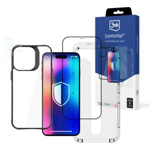Kompletní ochrana pro Apple iPhone 14 Pro Max - 3mk Comfort Set 4in1