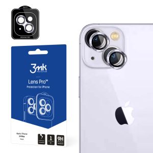 Temperované sklo na objektiv fotoaparátu pro Apple iPhone 14 Plus - 3mk Lens Protection Pro Black