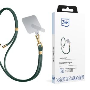 Smycz do smartphonu 3mk EasyClip Dark Green (gold)