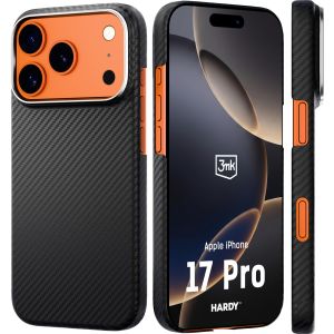 Pouzdro z aramidového vlákna s MagSafe na Apple iPhone 17 Pro - 3mk HARDY® Aramid MagCase™