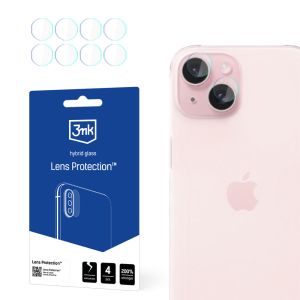 Sklo na objektiv fotoaparátu do Apple iPhone 15 Plus - 3mk Lens Protection