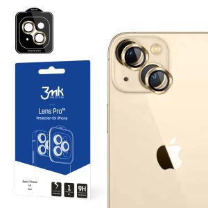 Temperované sklo na objektiv fotoaparátu pro Apple iPhone 14 - 3mk Lens Protection Pro Black