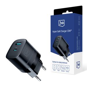 Síťová nabíječka 33W - 3mk Hyper GaN Charger Black