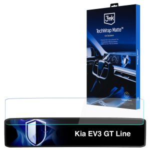 Matná ochranná fólie na displej navigace pro Kia EV3 GT Line 2024- – 3mk TechWrap Matte™ Center Display