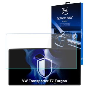 Matná ochranná fólie na displej navigace pro VW Transporter T7 Furgon 2024- – 3mk TechWrap Matte™ Center Display