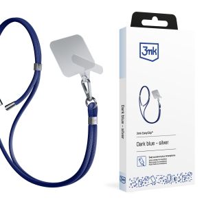 Smycz do smartphonu 3mk EasyClip Dark Blue (silver)