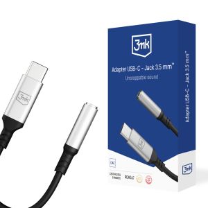 Adaptér USB-C - Jack 3,5 mm - 3mk Aux kabel