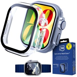 Pouzdro s tvrzeným sklem na Apple Watch Ultra/ Ultra 2/ Ultra 3 - 3mk Satin Armor WatchCase+™ Clear