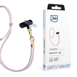 Smyč do smartphonu 3mk EasyClip Elite Powder Pink (gold)
