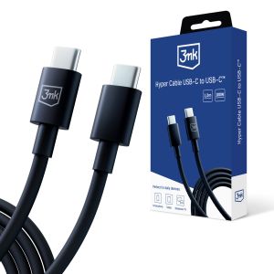 Kabel USB-C na C 100W 5A 1,2m - 3mk Hyper Cable Black