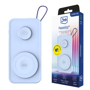 Powerbanka 3mk PastelUp 10 000 mAh 22,5 W MagSafe QI USB-A USB-C Lightning Růžová