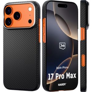 Pouzdro z aramidového vlákna s MagSafe na Apple iPhone 17 Pro Max - 3mk HARDY® Aramid MagCase™