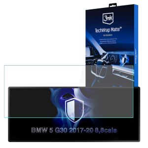 Matná ochranná fólie na displej navigace pro BMW 5 G30 2017-20 – 3mk TechWrap Matte™ Center Display