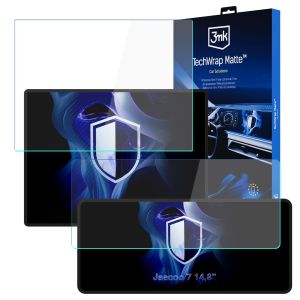 Ochranná fólie na displej navigace a přístrojového štítu pro Jaecoo 7 14,8 inch 2024- - 3mk TechWrap Matte 2in1 (Center Display + Cluster)