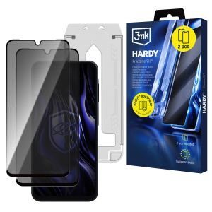 2× Ochranné sklo na soukromí s aplikátorem pro Samsung Galaxy A16 4G/5G / Galaxy A17 4G/5G - 3mk HARDY® Privzone 9H™