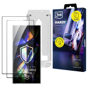 2x Ochranné tvrzené sklo s aplikátorem pro Samsung Galaxy S24 Ultra - 3mk Hardy Hardura 9H