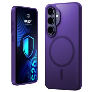 Kouřové pouzdro s MagSafe pro Samsung Galaxy S26 – 3mk HARDY® Hazy MagCase™ Purple