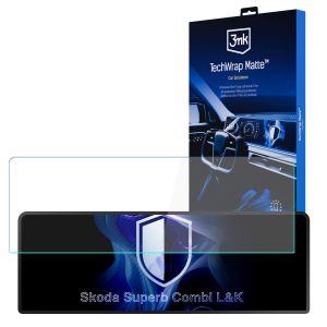 Matná ochranná fólie na displej přístrojového štítu pro Skoda Superb Combi L&K - 3mk TechWrap Matte Cluster™