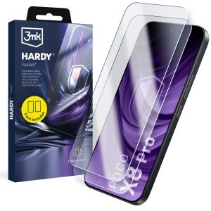 2x Hybrid glass for POCO X8 Pro - 3mk HARDY® Fusion™