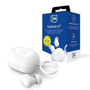 Sluchátka bezdrátová bílé - 3mk FlowBuds™ White