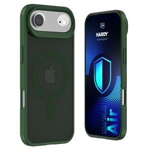 Kouřové pouzdro s MagSafe pro Apple iPhone Air – 3mk HARDY® Hazy MagCase™ Green