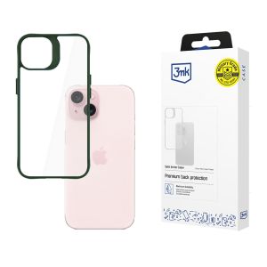 Pouzdro na Apple iPhone 15 - 3mk Satin Armor Case+ Green