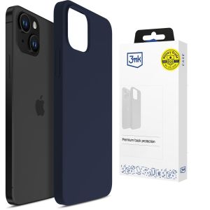 Silikonové pouzdro pro Apple iPhone 15 - 3mk HARDY® Mellow Case™ Dark Blue