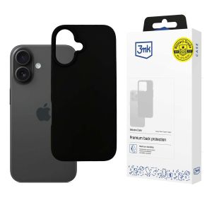 Pouzdro na Apple iPhone 16 Plus - 3mk Silikonové pouzdro Černé